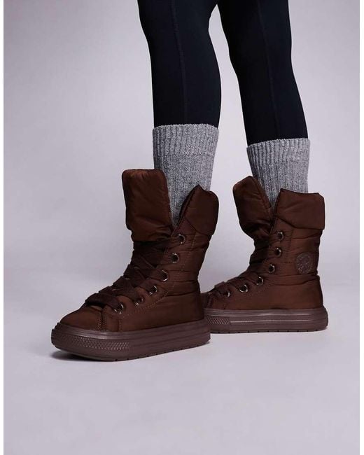 Converse Brown Chuck Taylor All Star Hi Elements Boots