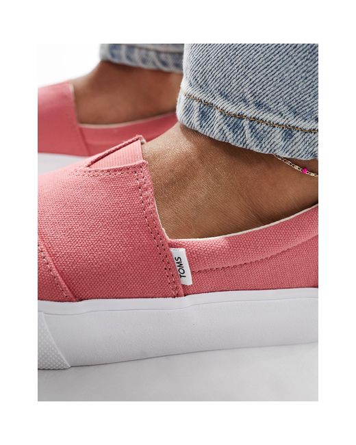 Alpargata fenix - sneakers senza lacci acceso di TOMS in Pink
