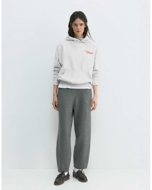 Pull&Bear White – kapuzenpullover