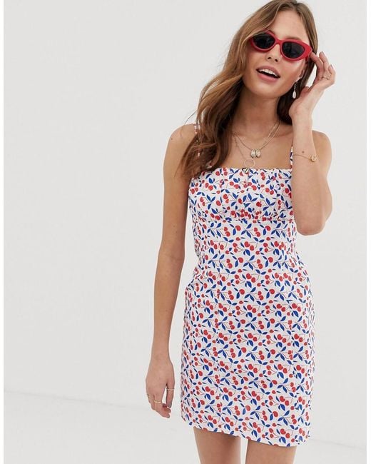 cherry print sundress