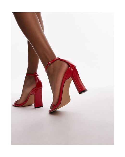 TOPSHOP Red – goldie – zweiteilige sandale
