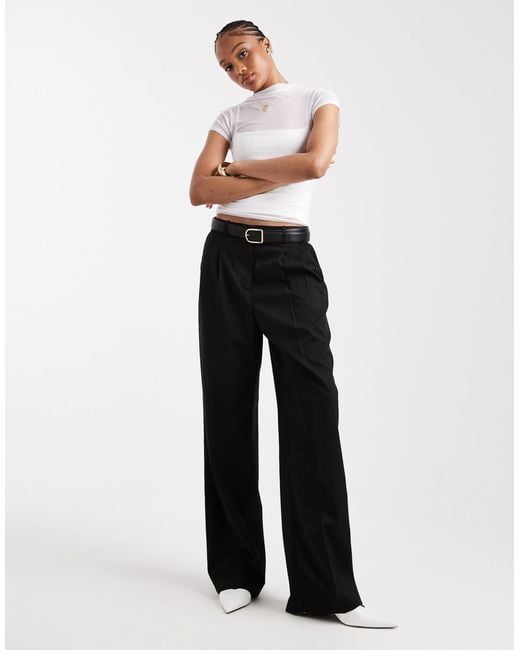 Vero Moda White Dad Fit Tailored Trouser