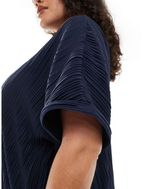 Camiseta Plisada De (Parte De Un Conjunto) Vero Moda de color Blue