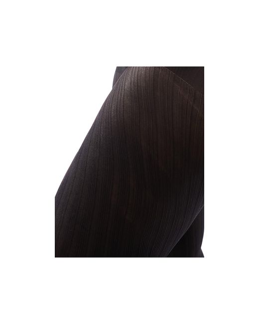 ASOS Black Asos Design Curve Ribbed Tights