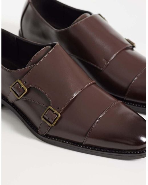 ASOS Brown Monk Shoes for men