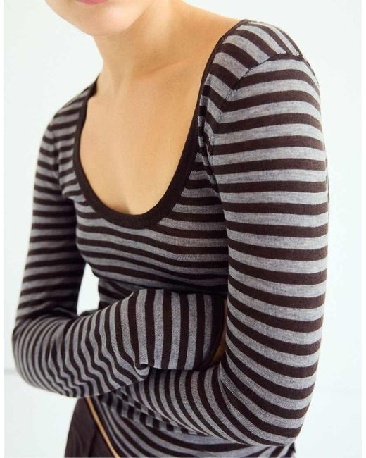Maglione Basic Girocollo di Stradivarius in Blue