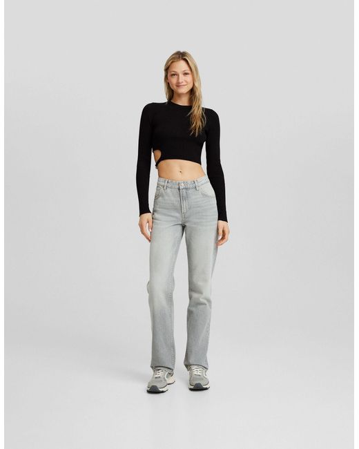 Bershka hotsell white jeans