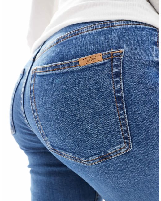 ASOS Blue Asos Design Maternity Ultimate Skinny Jeans With Over Bump