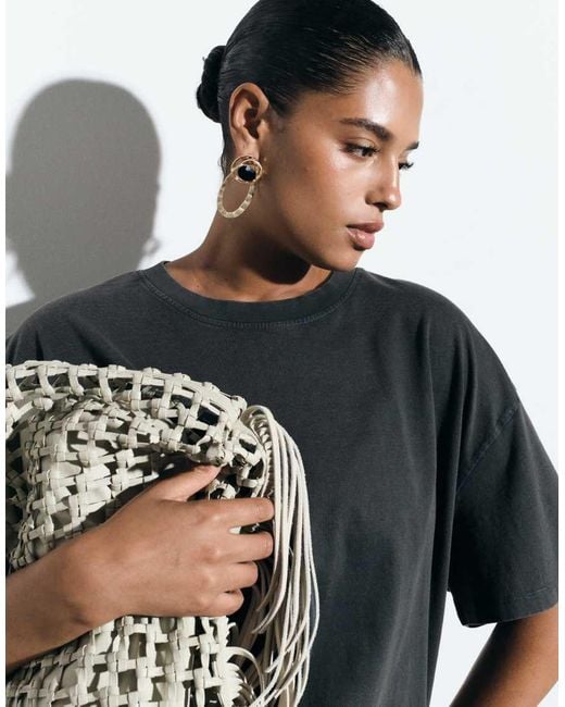ASOS Blue Asos Design Curve Oversized T-Shirt