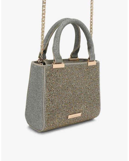 Carvela Kurt Geiger Metallic Cinzia Diamante Tote