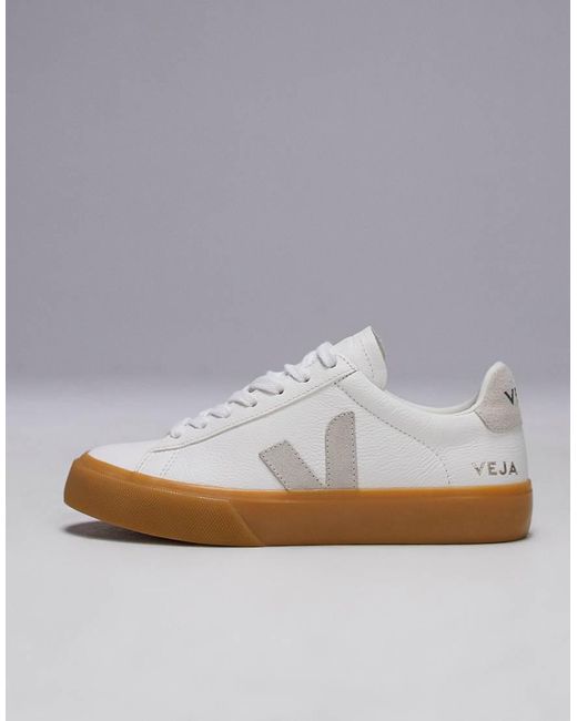 Zapatillas De Deporte Blancas Con Suela De Goma Campo De Veja de color Gray