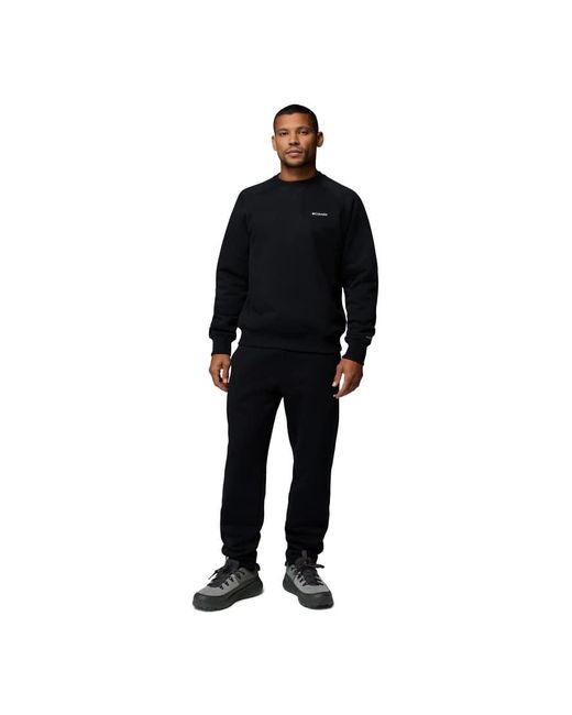 Columbia Black Dry Creek Heavyweight Crew for men
