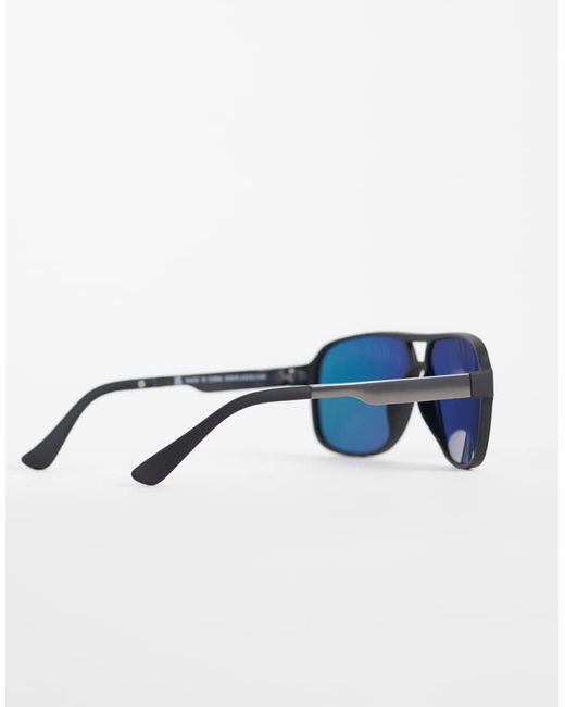 ASOS Natural Matte Frame Sunglasses for men