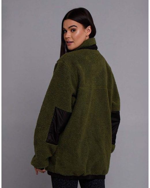 OOSC – sherpa-fleecejacke in Green für Herren