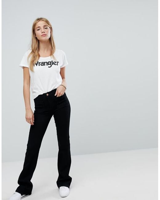 Wrangler White Retro Flare Jean