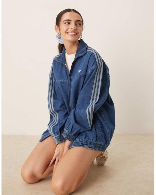 Adidas Originals Blue Denim Track Top