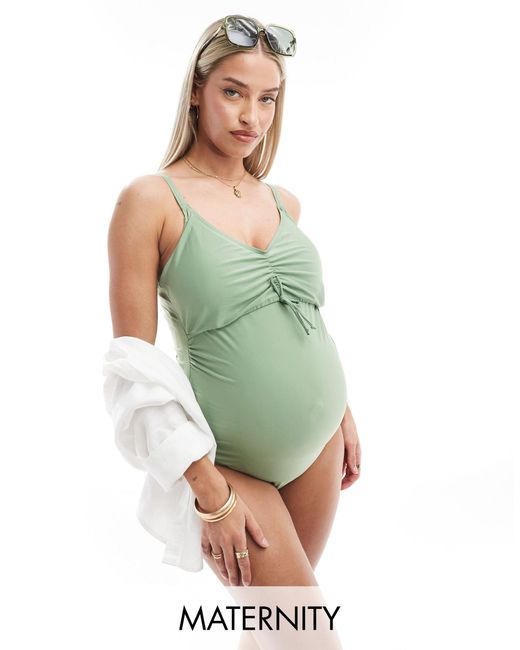 Mama.licious Green Mamalicious Maternity Swimsuit