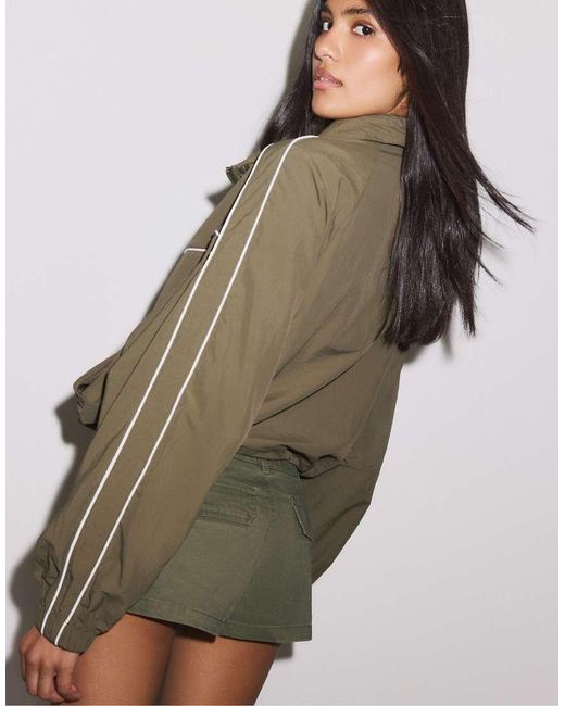 Stradivarius Green Technical Jacket
