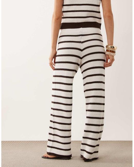 ASOS White Crochet Knit Beach Pants