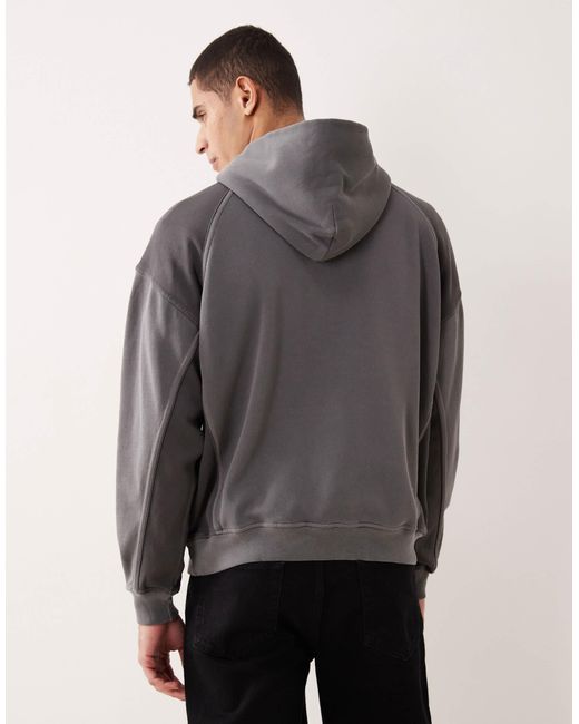 Abercrombie & Fitch – basic-kapuzenpullover in Gray für Herren
