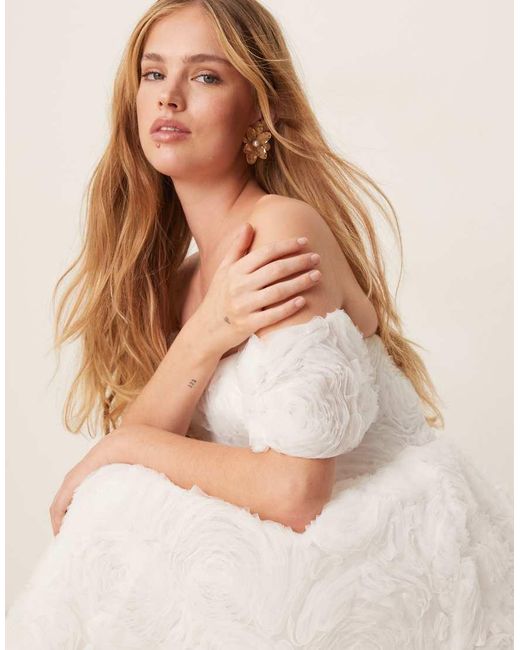 True Decadence Natural Strapless Midi Dress