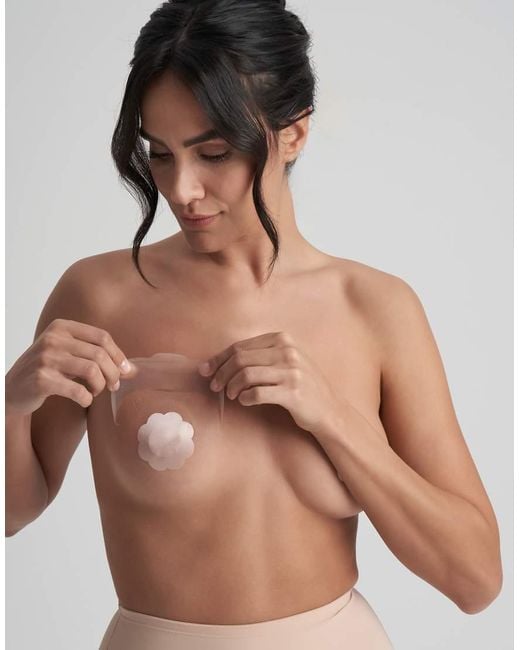 Bye Bra Natural Breast Lift Tape And Satin Nipple Cover 3 Pair Pack