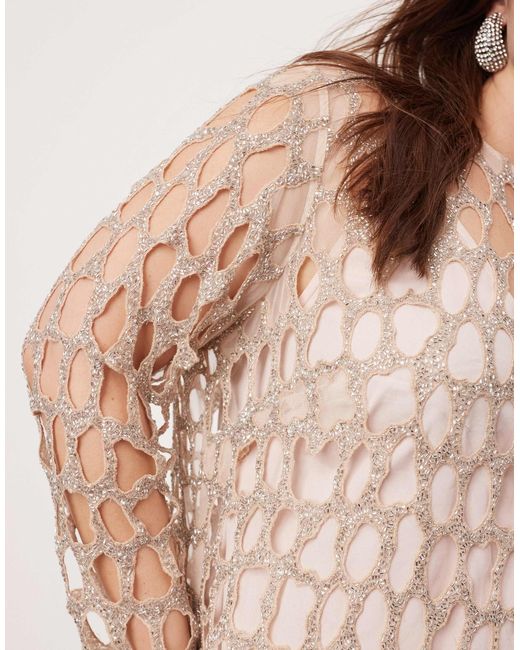 ASOS Natural Curve – midaxi-kleid