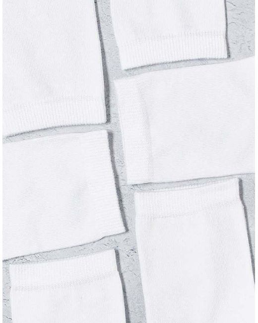 ASOS White 5 Pack Ankle Socks