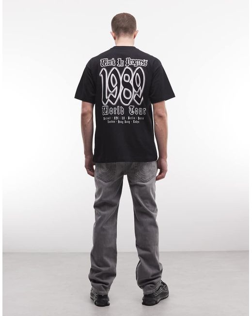 True Religion Gray Ricky Straight Jeans for men