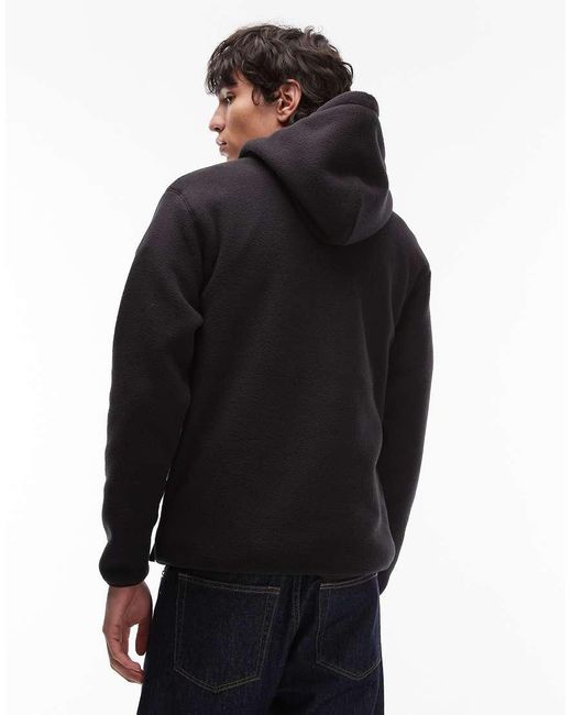 Timberland Polar Hoodie Met 1/4 Rits En Zak in het Black voor heren