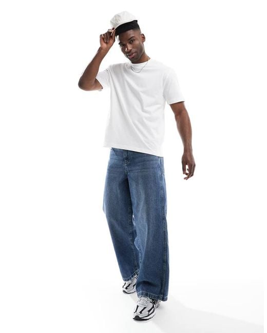 Confezione Da 2 T-Shirt Basic Comode Bianche di ASOS in White da Uomo