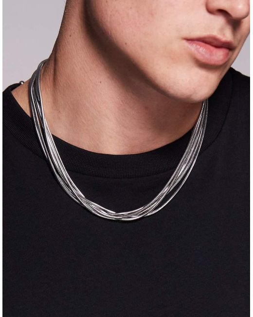 Collana di ASOS in Black da Uomo