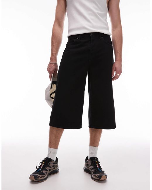 Bermuda mi-long - délavé moyen Topman pour homme en coloris White