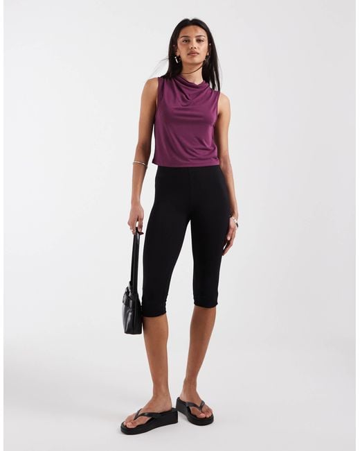 ONLY Red Cowl Neck Top