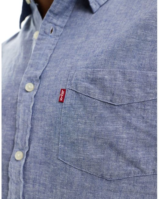 Levi's Blue Sunset One Pocket Shirt for men