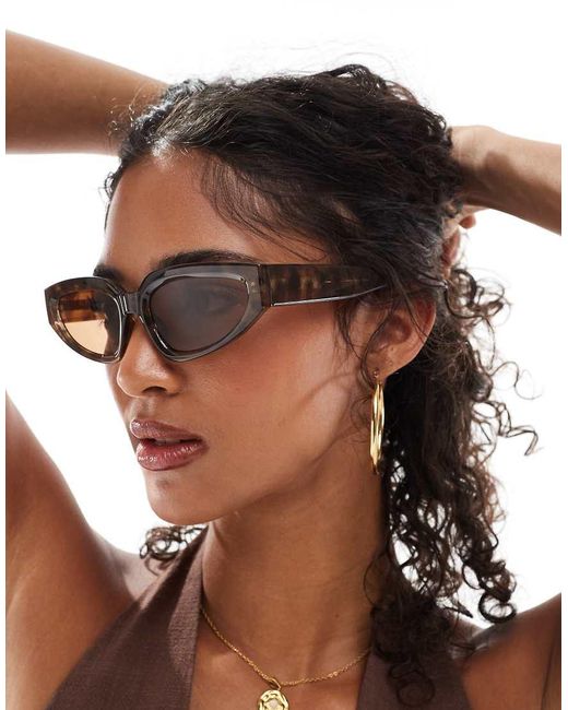A.Kjærbede Brown Ella Cateye Sunglasses