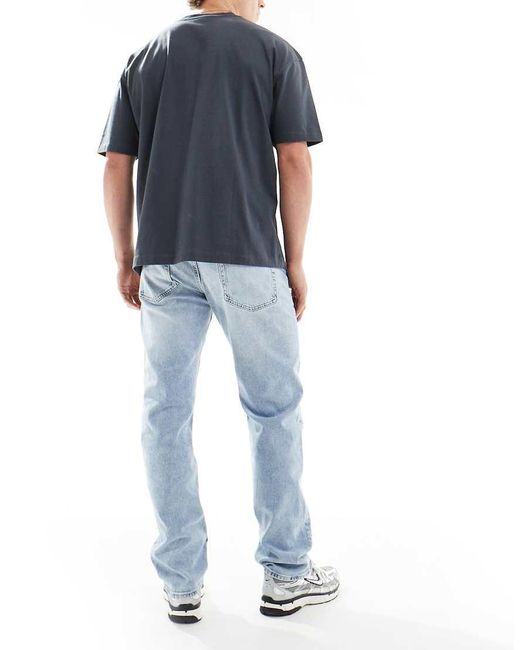 Calvin Klein Blue Standard Straight Jeans for men