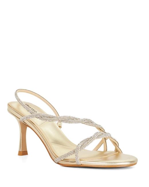 Dune Natural Milene Heeled Sandals