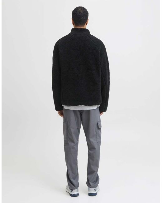 Jack & Jones Black Teddy Jacket for men