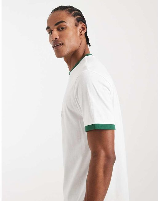 ASOS White Regular Fit T-shirt With Embroidered Palm Tree Graphic for men