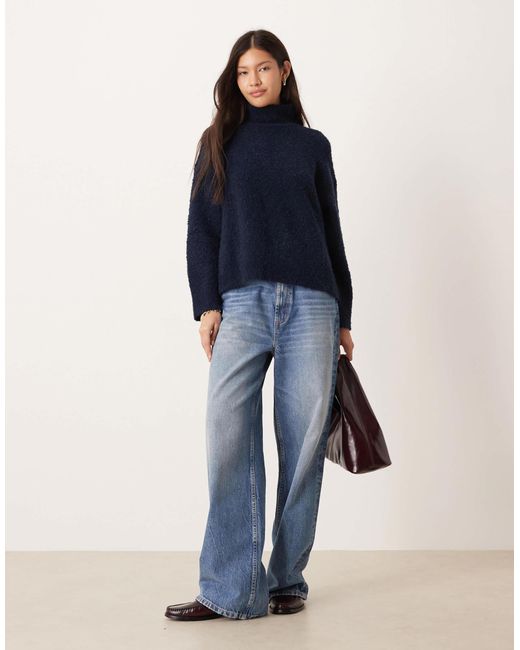 Pull ras ASOS en coloris Blue