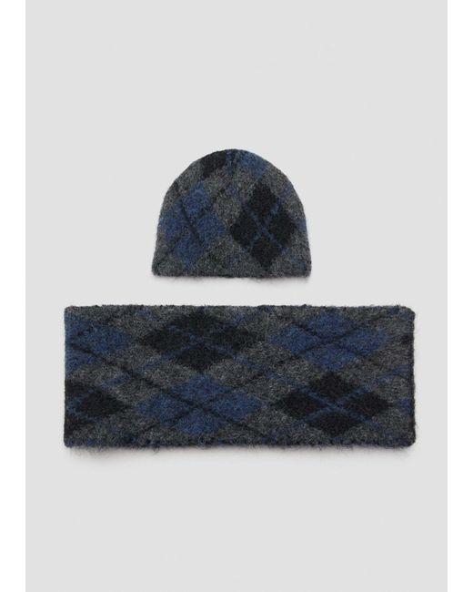 Mango Blue – wollmix-schal