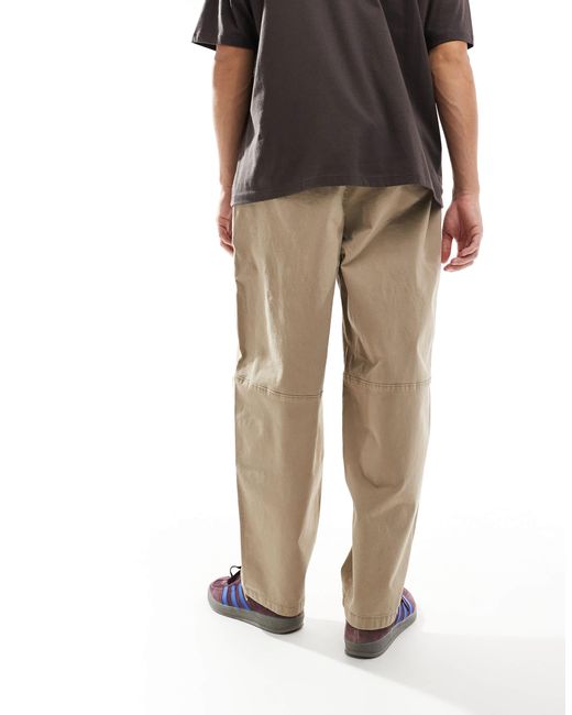 Pull&Bear Natural Loose Fit Casual Trouser for men
