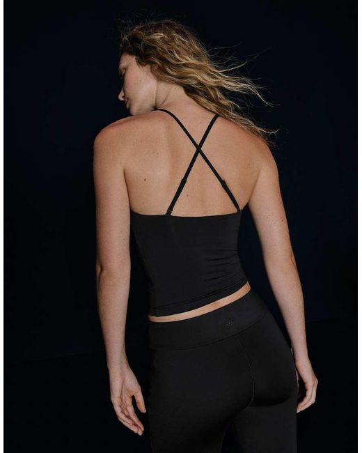 Bershka Black Technical Fabric Vest Top