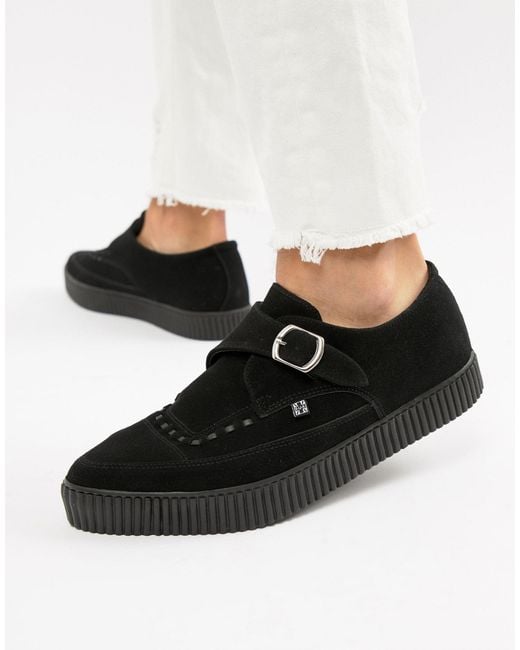 Creepers vegan à boucle et bout pointu T.U.K. pour homme en coloris Noir |  Lyst