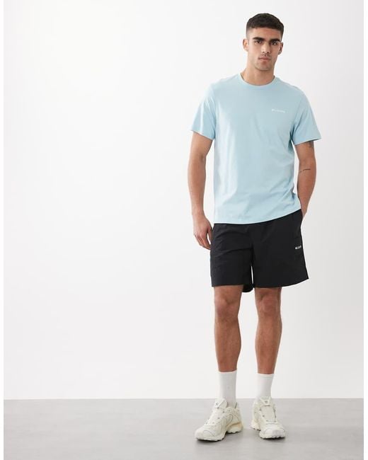 Columbia Blue Csc Outdoor Back Graphic T-shirt for men