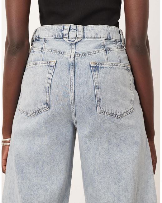 ARRANGE White Sydney Cropped Denim Barrel Leg Jean