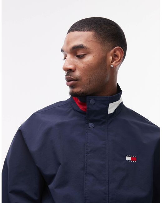Tommy Hilfiger Blue Collared Essential Jacket for men
