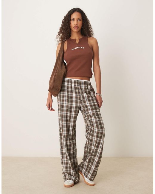 Dickies Brown – longline-trägertop