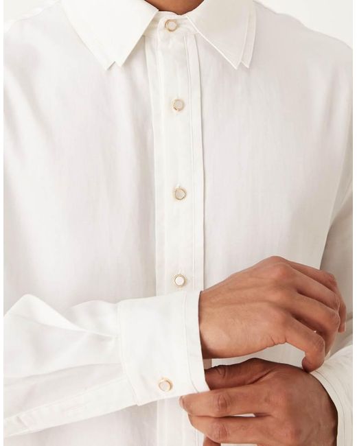 Sister Jane White Double Collar Shirt